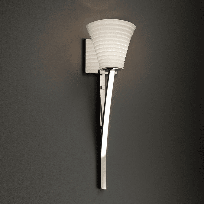 Justice Design POR-8791 Sabre Limoges Wall Sconce Light