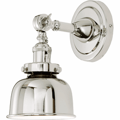 JVI Designs 1251-15-M2 Soho Polished Nickel Wall Light Sconce