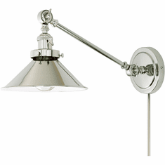 JVI Designs 1255-15-M3 Soho Polished Nickel Wall Swing Arm Lamp