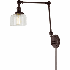 JVI Designs 1257-08-S4 Soho Oil Rubbed Bronze Swing Arm Wall Lamp