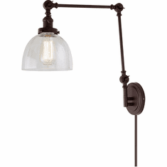JVI Designs 1257-08-S5-CB Soho Oil Rubbed Bronze Swing Arm Wall Lamp