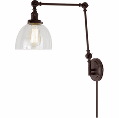 JVI Designs 1257-08-S5 Soho Oil Rubbed Bronze Wall Swing Arm Lamp