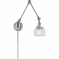 JVI Designs 1257-15-S4 Soho Polished Nickel Swing Arm Wall Lamp