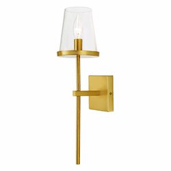 JVI Designs 1274-10 Kent Satin Brass Lamp Sconce