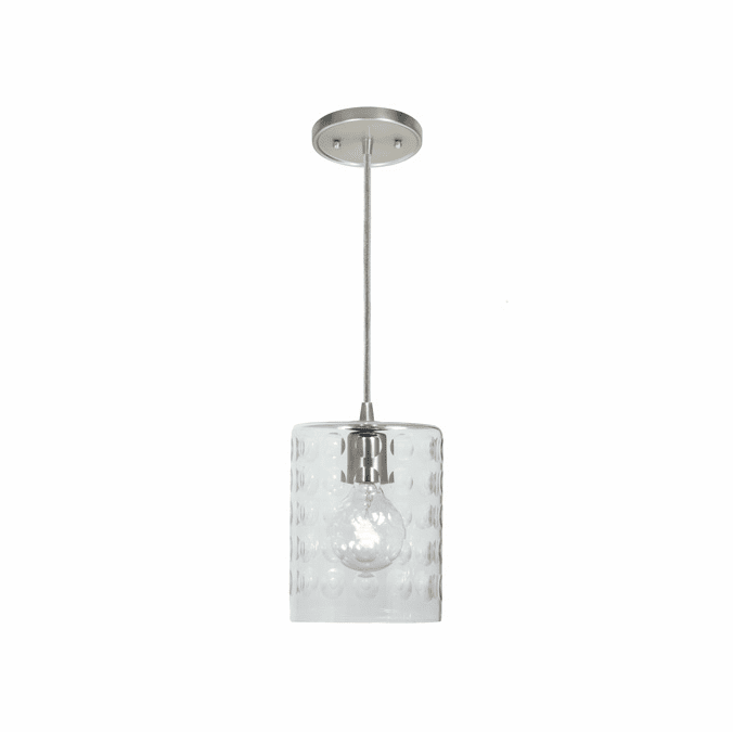 JVI Designs 1300-17-G10 Grand Central Pewter Finish 8.5" Tall Mini Hanging Light