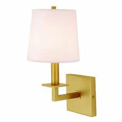 JVI Designs 447-10 Lisbon Satin Brass Sconce Lighting