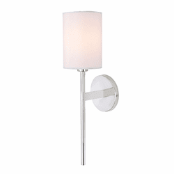 JVI Designs 535-15 Larchmont Polished Nickel Lamp Sconce