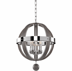 Kalco 300480CH Sharlow Contemporary Chrome Pendant Hanging Light
