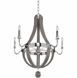 Kalco 300482CH Sharlow Contemporary Chrome Chandelier Lighting