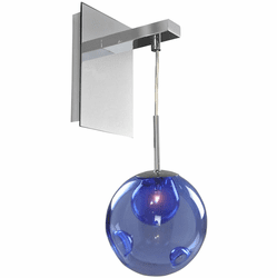 Kalco 309520CH-SAPPH Meteor Modern Chrome Halogen Lighting Sconce