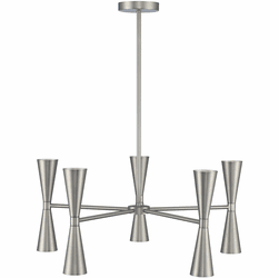 Kalco 310470SN Milo Modern Satin Nickel LED Chandelier Lighting
