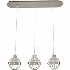 Kalco 311343PN Montauk Contemporary Polished Nickel Multi Hanging Pendant Light