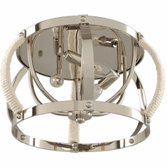 Kalco 312540PN Bradbury Contemporary Polished Nickel Ceiling Lighting Fixture