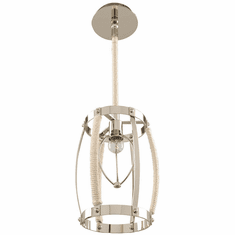 Kalco 312550PN Bradbury Modern Polished Nickel Mini Ceiling Pendant Light