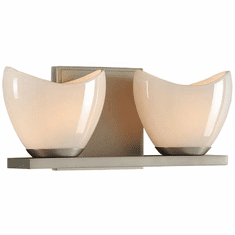 Kalco 313032SN Vero Modern Satin Nickel Xenon 2-Light Bathroom Sconce Lighting