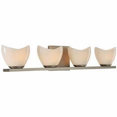Kalco 313034SN Vero Modern Satin Nickel Xenon 4-Light Lighting For Bathroom