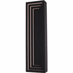 Kalco 401922MB Chrysler Modern Matte Black LED Exterior Lighting Sconce