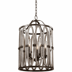 Kalco 404451FG Belmont Contemporary Florence Gold Exterior Pendant Light