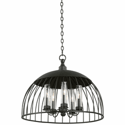 Kalco 404750NI Ludlow Modern Natural Iron Exterior 24" Pendant Light