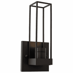Kalco 405021MB Eames Modern Matte Black LED Outdoor Wall Lighting