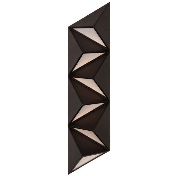 Kalco 409821BZ Delta Contemporary Bronze LED Outdoor Lighting Sconce