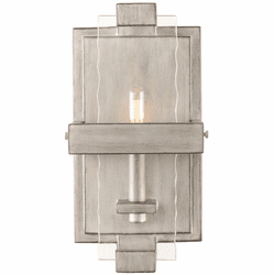 Kalco 501140SM Astoria Contemporary Moon Silver Sconce Lighting