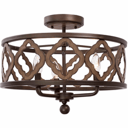 Kalco 504841BS Whittaker Modern Brownstone Ceiling Light Fixture