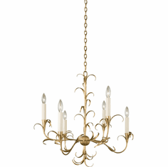 Kalco 505471OL Ainsley Oxidized Gold Leaf Chandelier Light