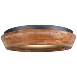 Kalco 505541BI Lansdale Black Iron LED 18" Ceiling Light Fixture