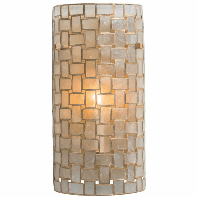 Kalco 505820OL Roxy Contemporary Oxidized Gold Leaf Lighting Wall Sconce