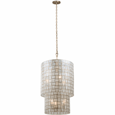 Kalco 505850OL Roxy Contemporary Oxidized Gold Leaf Foyer Light Fixture