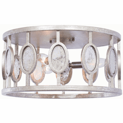 Kalco 506142VSL Palomar Modern Vintage Silver Leaf Flush Mount Lighting