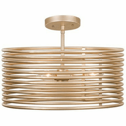 Kalco 506440MG Emery Modern Modern Gold Flush Mount Lighting Fixture
