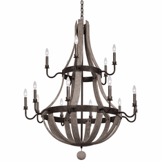 Kalco 506873FG Harper Contemporary Florence Gold Chandelier Lighting
