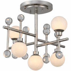 Kalco 508640PN Mercer Modern Polished Nickel LED Ceiling Lighting