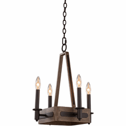 Kalco 508970SZ Duluth Satin Bronze Mini Chandelier Lighting