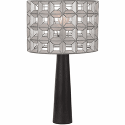 Kalco 509191OSL Prado Contemporary Oxidized Silver Leaf Table Light