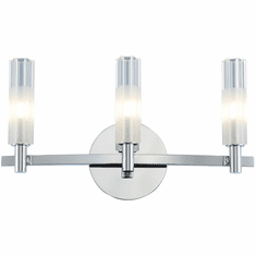 Kalco 509633CH Lorne Modern Chrome LED 3-Light Bath Light Fixture