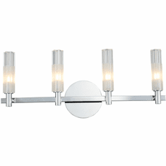 Kalco 509634CH Lorne Contemporary Chrome LED 4-Light Bath Lighting Fixture