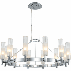 Kalco 509671CH Lorne Contemporary Chrome LED Lighting Chandelier