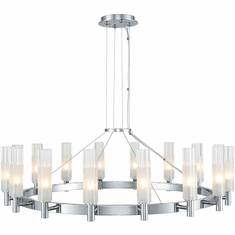 Kalco 509672CH Lorne Contemporary Chrome LED Chandelier Light