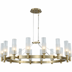 Kalco 509672WB Lorne Modern Winter Brass LED Ceiling Chandelier