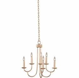 Kalco 511771MG Kiera Modern Gold 22" Mini Chandelier Light