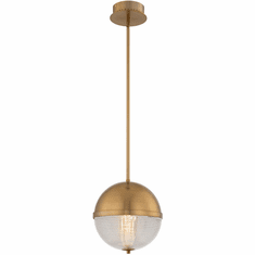 Kalco 512112WB Portland Modern Winter Brass LED Mini Pendant Lamp