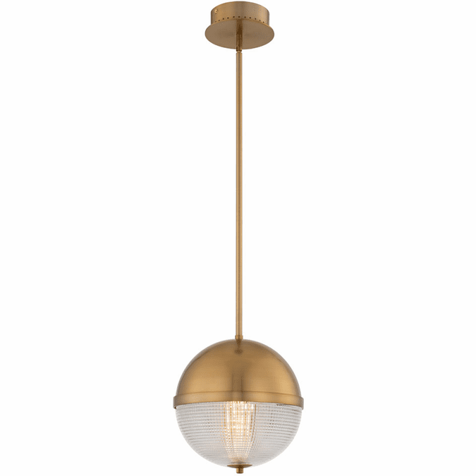 Kalco 512112WB Portland Modern Winter Brass LED Mini Pendant Lamp