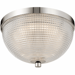 Kalco 512141PN Portland Modern Polished Nickel LED 10" Ceiling Light Fixture