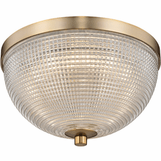 Kalco 512141WB Portland Modern Winter Brass LED 10" Ceiling Lighting Fixture