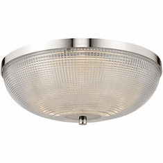 Kalco 512142PN Portland Modern Polished Nickel LED 16" Ceiling Light Fixture