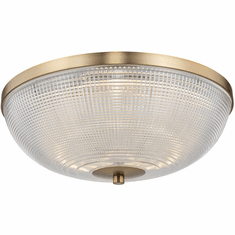 Kalco 512142WB Portland Modern Winter Brass LED 16" Flush Lighting