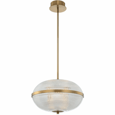 Kalco 512155WB Portland Contemporary Winter Brass LED Hanging Light